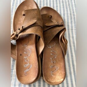 Women's Brown Leather Sandals